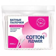 Cotton Flower Ватные палочки ПЭ 200 ш