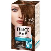 GLISS KUR Стойкая крем-краска 6.68 Шоколадный каштановый (12)